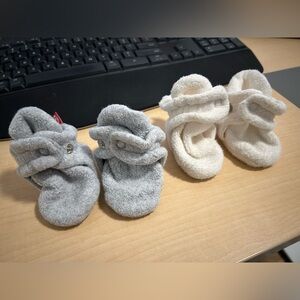 Zutano Fleece Booties - size 3mos